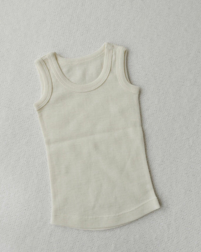 Merino wool baby singlet natural colour $18.95