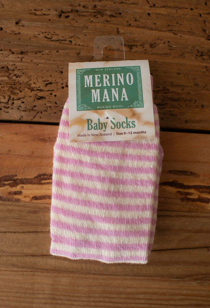 Merino Wool Baby Socks 0-1 years.