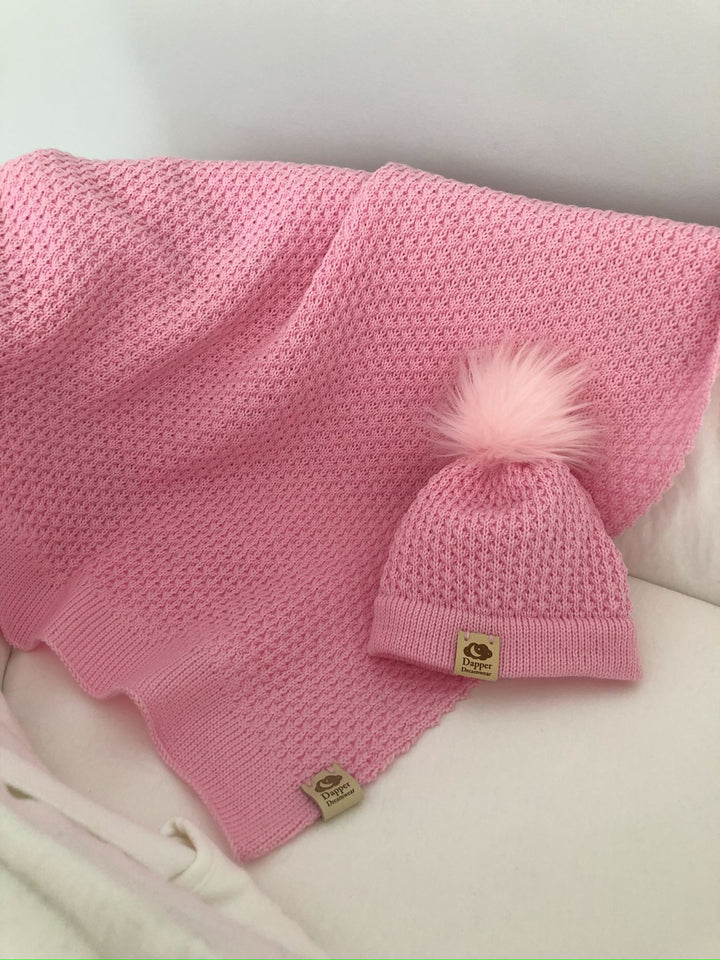 Dapper Dreamwear Merino x Baby Blanket and Beanie Gift Set