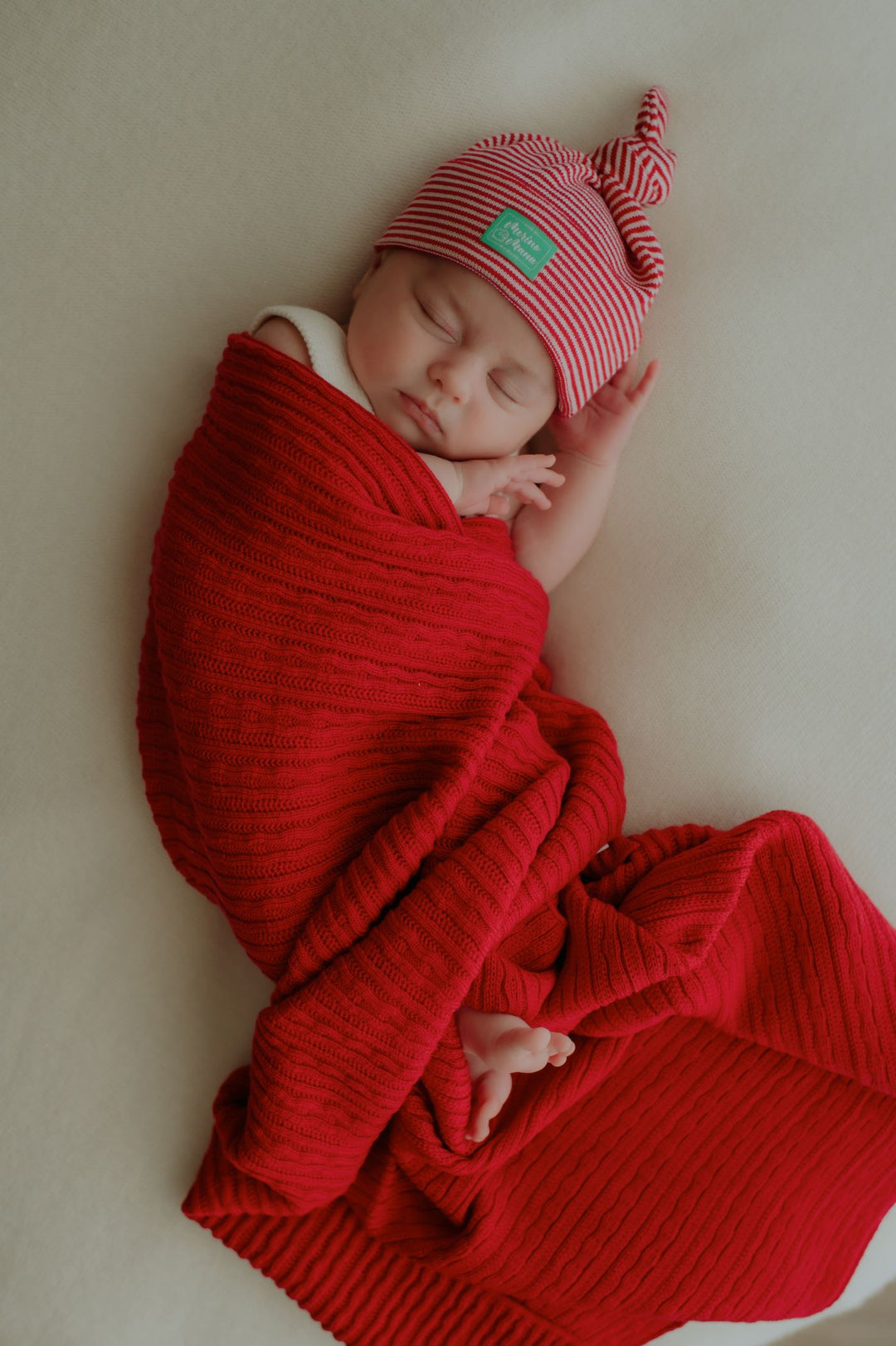 Merino Wool Baby Blanket and Merino Wool Hat Gift Set