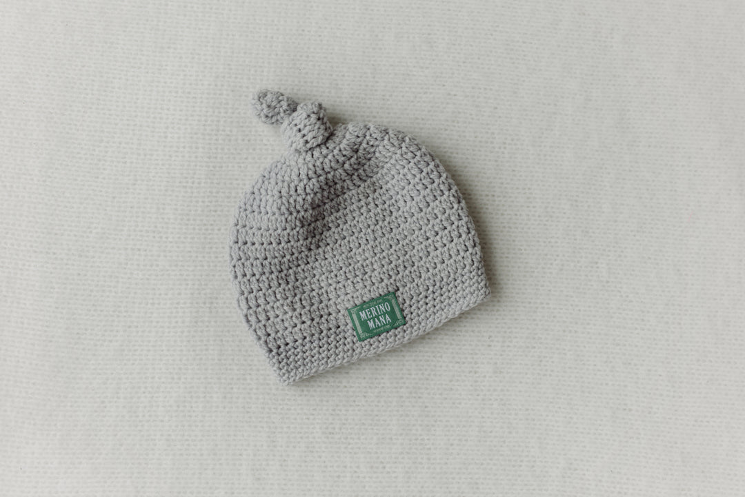 Merino Wool Crochet Baby Hat