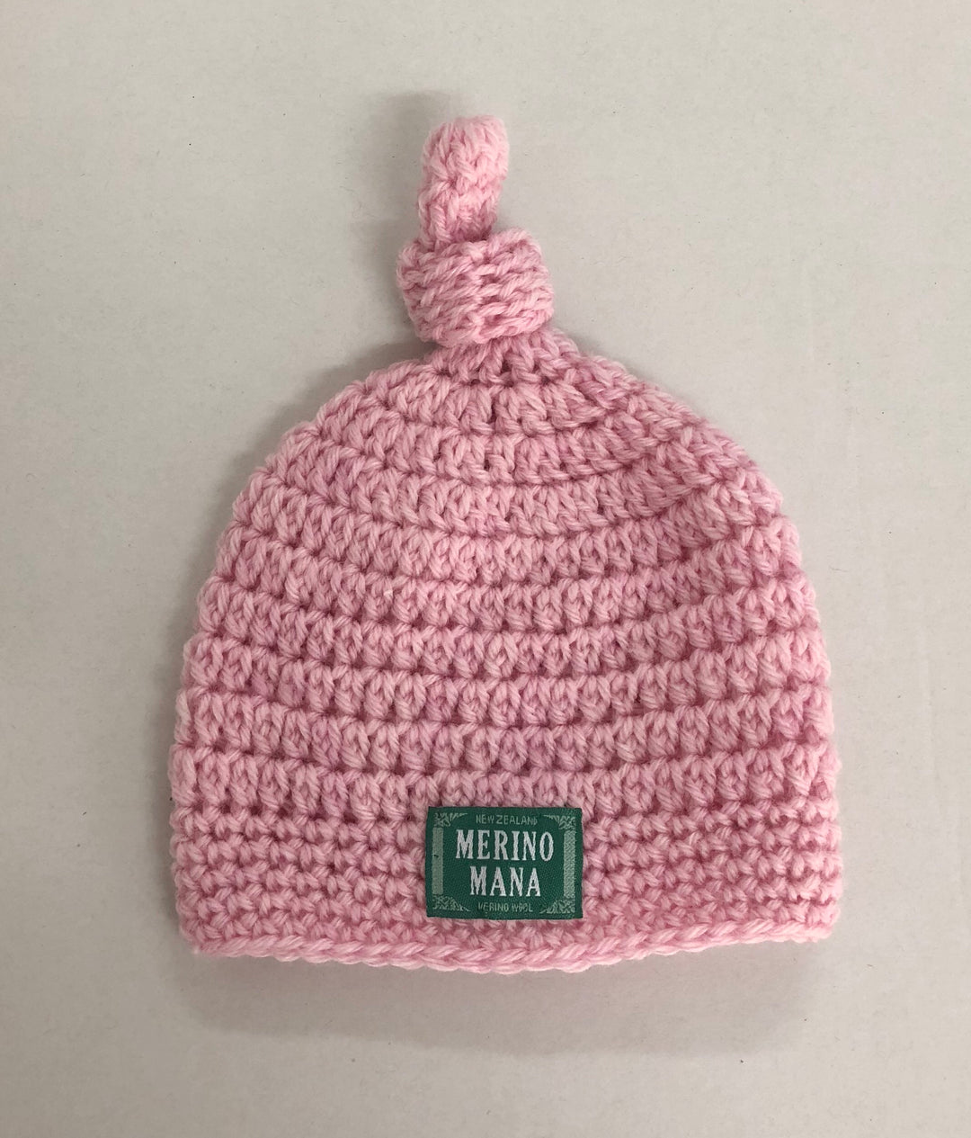 Merino Wool Crochet Baby Beanie